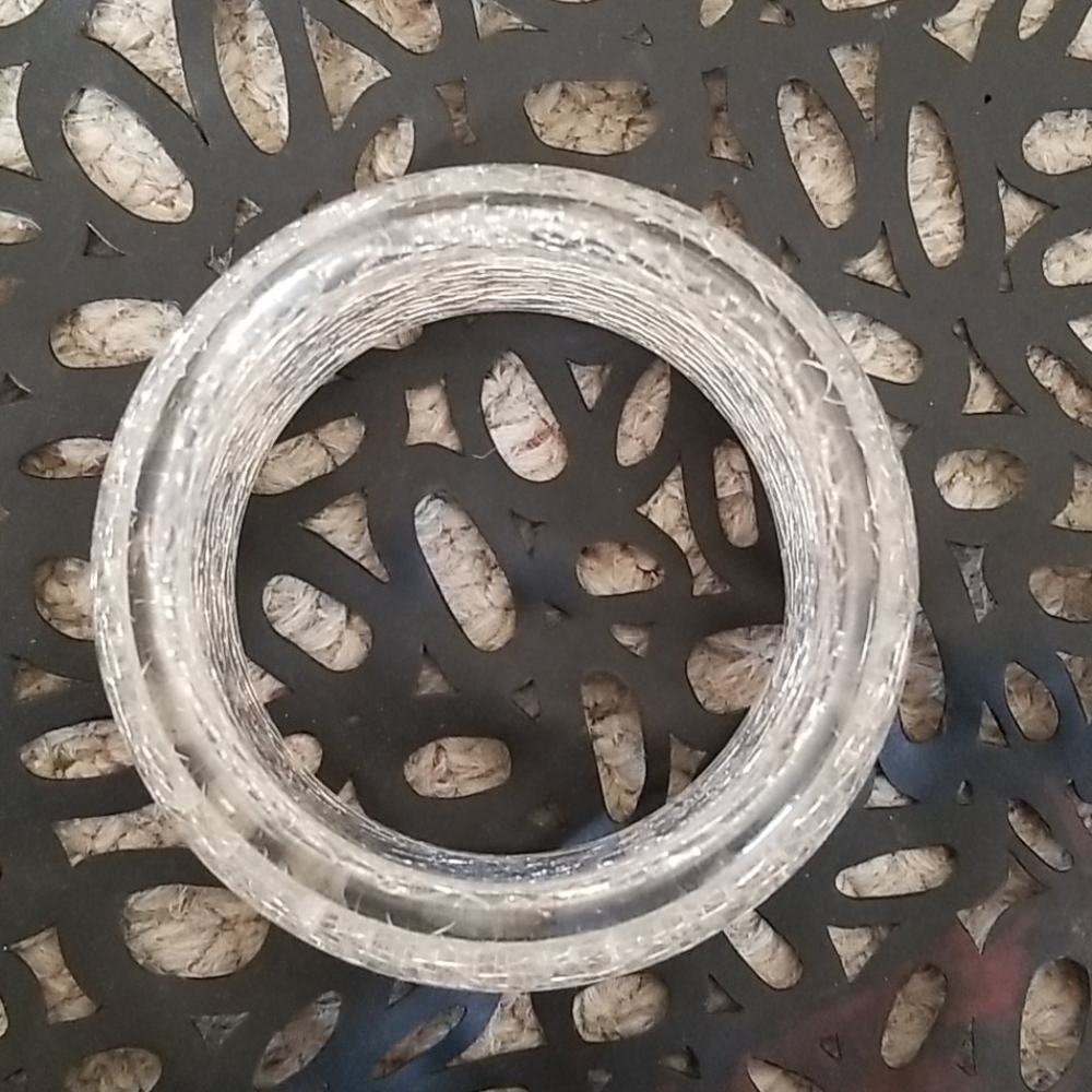 Large Plastic Bangle With Crackle design. - Picture 3 of 5